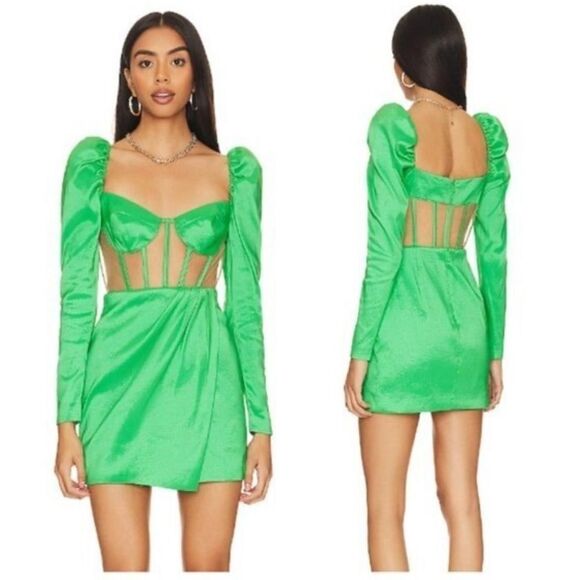 NWT NBD Revolve Tallulah Dress Emerald Green Small - Picture 13 of 13